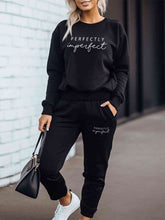 Load image into Gallery viewer, PERFECTLY IMPERFECT Graphic Sweatshirt and Sweatpants Set
