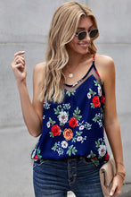 Load image into Gallery viewer, Floral Spliced Mesh Cami
