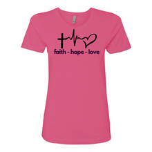 Load image into Gallery viewer, Faith Hope Love Boyfriend Tee
