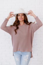 Load image into Gallery viewer, Jodifl Stay Awhile Full Size Run Waffle Knit Tee
