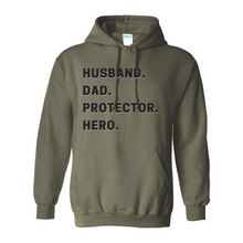 Load image into Gallery viewer, Husband Dad Protector Hero Hoodie
