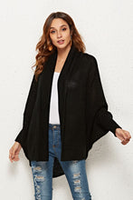 Load image into Gallery viewer, Open Front Dolman Sleeve Longline Cardigan
