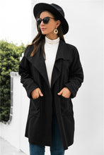 Load image into Gallery viewer, Waterfall Collar Open Front Coat
