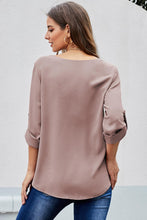 Load image into Gallery viewer, Zip Front V-Neck Top

