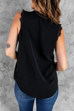 Load image into Gallery viewer, Eyelash Lace V-Neck Tank Top
