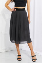 Load image into Gallery viewer, Zenana Full Size Romantic At Heart Pleated Chiffon Midi Skirt
