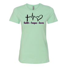Load image into Gallery viewer, Faith Hope Love Boyfriend Tee
