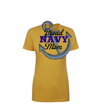 Load image into Gallery viewer, Proud NAVY Mom Boyfriend Tee
