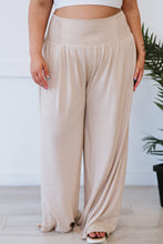 Load image into Gallery viewer, Zenana Easy Breezy Full Size Palazzo Pants in Beige
