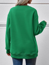 Load image into Gallery viewer, Christmas Tree Graphic Round Neck Sweatshirt
