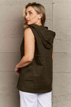 Load image into Gallery viewer, Zenana More To Come Full Size Military Hooded Vest
