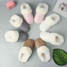 Load image into Gallery viewer, Faux Suede Center Seam Slippers
