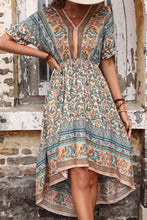 Load image into Gallery viewer, Bohemian High-Low Open Back Dress
