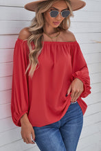Load image into Gallery viewer, Off-Shoulder Balloon Sleeve Top
