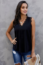 Load image into Gallery viewer, Eyelash Lace V-Neck Tank Top
