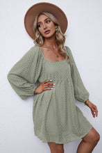 Load image into Gallery viewer, Textured Square Neck Mini Dress
