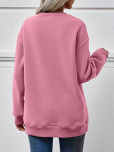 Load image into Gallery viewer, Christmas Tree Graphic Round Neck Sweatshirt

