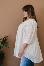 Load image into Gallery viewer, Davi &amp; Dani Wave Hello Full Size Run Textured Babydoll Blouse

