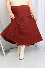 Load image into Gallery viewer, Zenana Full Size Wide Waistband Tiered Midi Skirt
