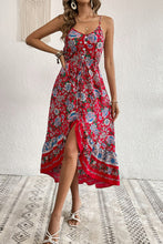 Load image into Gallery viewer, Bohemian Decorative Button Spaghetti Strap Dress
