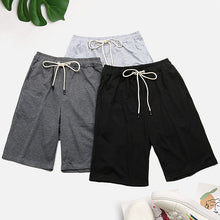 Load image into Gallery viewer, Drawstring Waist Three-Piece Shorts Set
