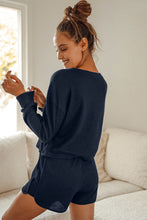 Load image into Gallery viewer, Crop Top and Shorts Lounge Set
