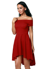 Load image into Gallery viewer, Burgundy All The Rage Skater Dress
