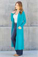 Load image into Gallery viewer, Basic Bae Full Size Open Front Long Sleeve Cover Up
