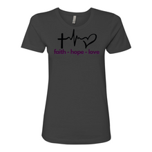 Load image into Gallery viewer, Faith Hope Love Boyfriend Tee
