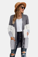 Load image into Gallery viewer, Button Pocket Cable Knit Cardigan

