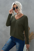 Load image into Gallery viewer, Twist Back Long Sleeve Knitted Top
