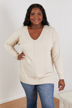 Load image into Gallery viewer, Zenana Sweater Weather Full Size Center Seam Tunic Sweater
