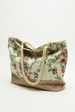 Load image into Gallery viewer, Justin Taylor Floral Rope Handle Tote
