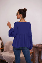 Load image into Gallery viewer, Puff Long Sleeve Pleated Top
