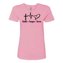Load image into Gallery viewer, Faith Hope Love Boyfriend Tee
