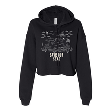 Load image into Gallery viewer, Save Our Seas Cropped Hoodie

