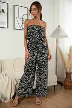 Load image into Gallery viewer, Printed Strapless Wide Leg Jumpsuit

