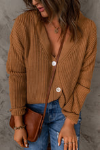 Load image into Gallery viewer, V-Neck Dropped Shoulder Cardigan
