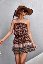 Load image into Gallery viewer, Bohemian Frill Trim Strapless Dress
