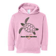 Load image into Gallery viewer, Save The Turtles Pullover Heart Hoodie
