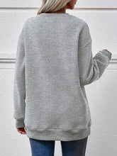 Load image into Gallery viewer, Christmas Tree Graphic Round Neck Sweatshirt
