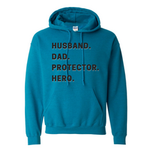 Load image into Gallery viewer, Husband Dad Protector Hero Hoodie
