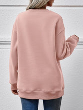 Load image into Gallery viewer, Christmas Tree Graphic Round Neck Sweatshirt
