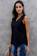 Load image into Gallery viewer, Eyelash Lace V-Neck Tank Top
