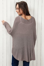 Load image into Gallery viewer, Round Neck High-Low Sweater
