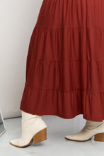 Load image into Gallery viewer, Zenana Full Size Wide Waistband Tiered Midi Skirt
