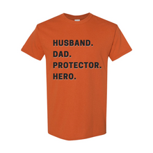 Load image into Gallery viewer, Husband Dad Protector Hero T-Shirt
