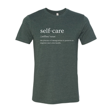 Load image into Gallery viewer, Self Care Definition (White Lettering) Tee
