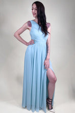 Load image into Gallery viewer, Slanting Shoulder Long Dress
