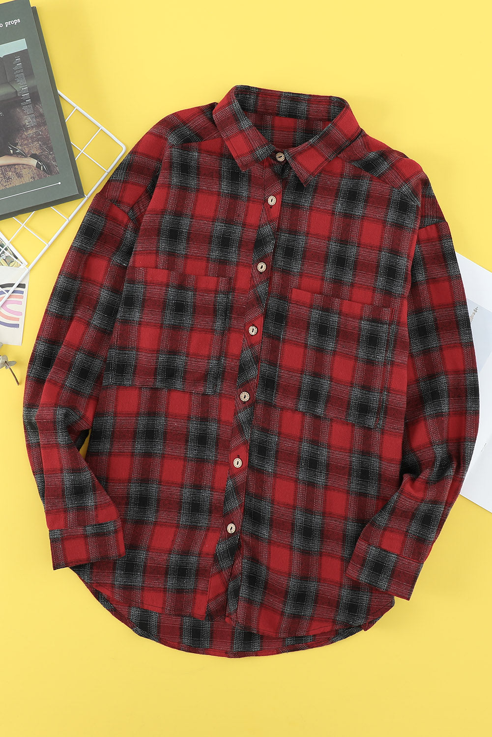 Oversized Plaid Button Down Flannel